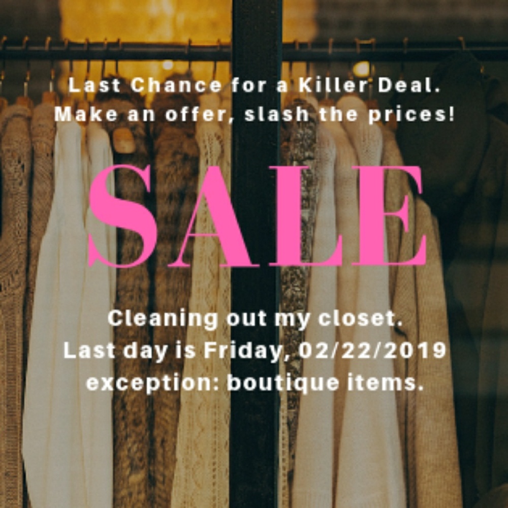 Last Chance SALE